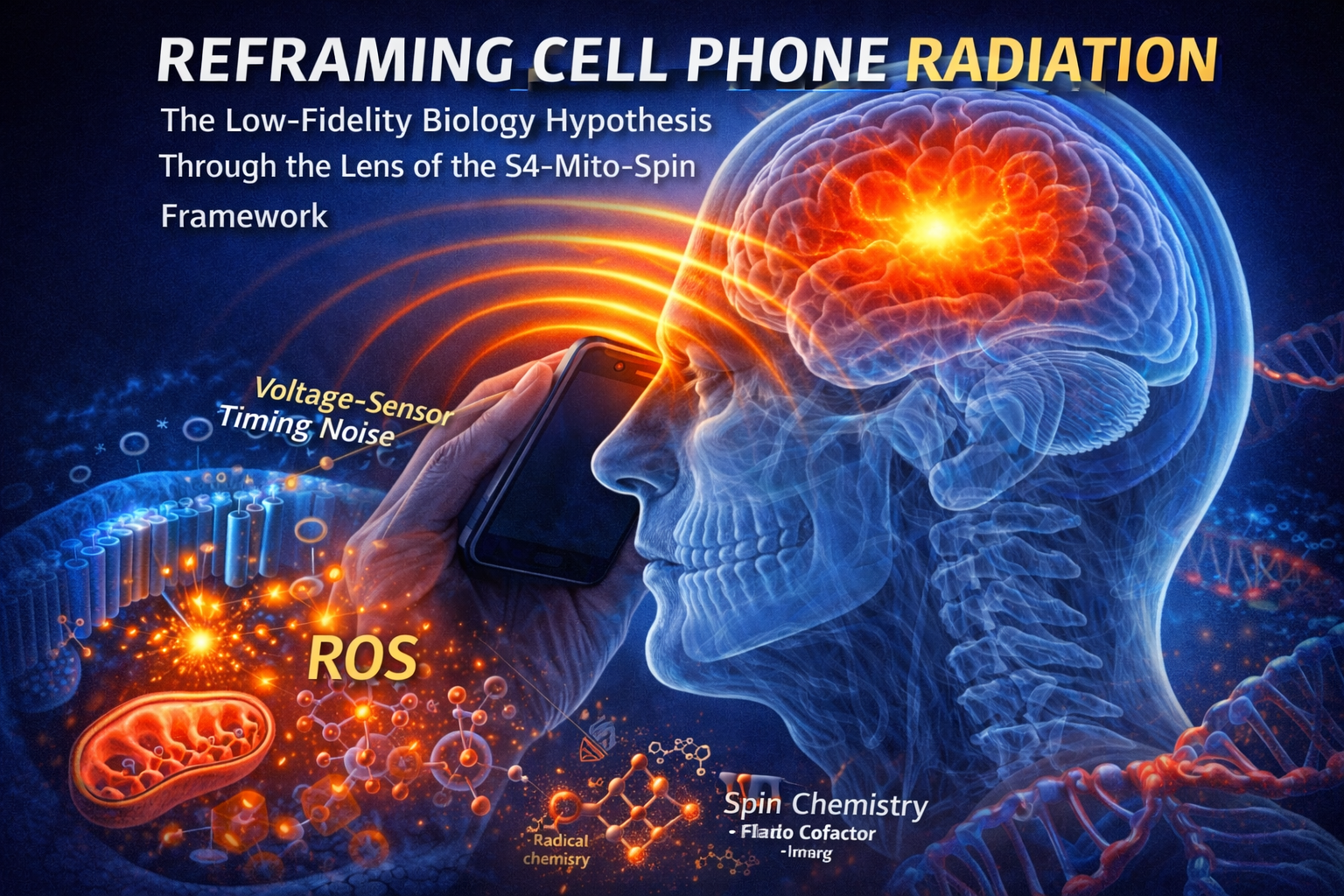 Reframing Cell Phone Radiation: The Low-Fidelity Biology Hypothesis Through the Lens of the S4-Mito-Spin Framework